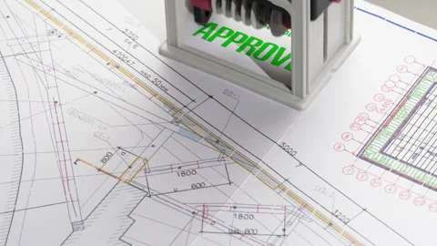 Design Drawing Approval 4K Stock Footage 242191147