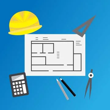 Design drawing tools Stock Illustration