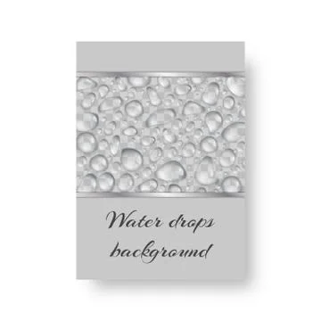 Design with droplets Illustrazione stock