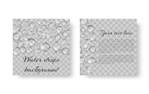 Design with drops of dew Stock Illustration