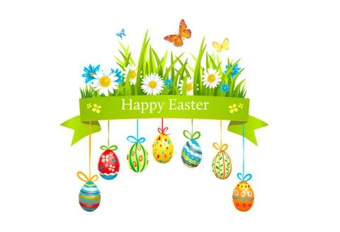 Design easter card Stock Illustration