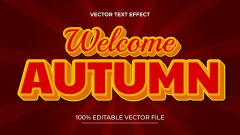 Design editable text effect autumn sale 3d vector illustration イラスト素材