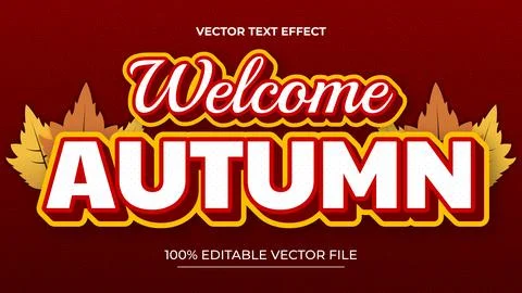 Design editable text effect happy autumn sale 3d vector illustration イラスト素材