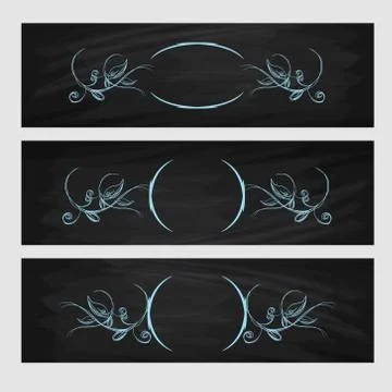 Design element. Beauty decorative frame for text Illustrazione stock