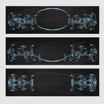 Design element. Beauty decorative frame for text Stock Illustration