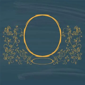Design element. Beauty decorative frame for text Stock Illustration