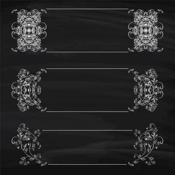 Design element. Beauty decorative frame for text Illustrazione stock