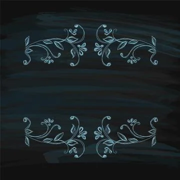 Design element. Beauty decorative frame for text Illustrazione stock