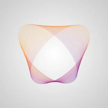 Design element. bright gradient frame. Stylized Guilloche Element Stock Illustration