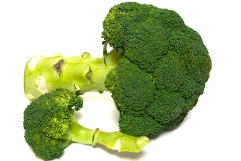 Design element for collage. Big buah broccoli vegetable isolated on white Fotos de archivo