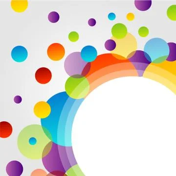 Design element with colorful circle Stock Illustration