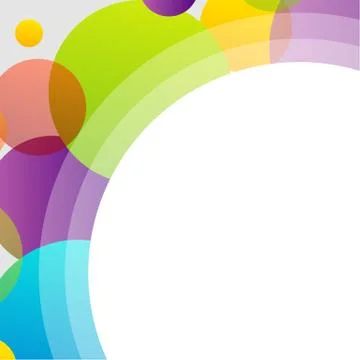 Design element with colorful circles Stock Illustration
