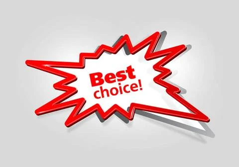 Design element Design element Best choice - abstract talking bubble. Vecto... Stock Photos