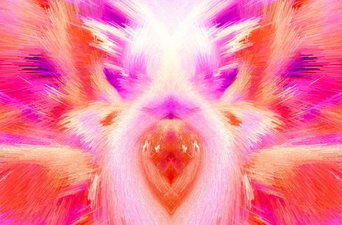 Design element for graphics artworks Fractal art. Visionary surreal artwork.. Stock Illustration