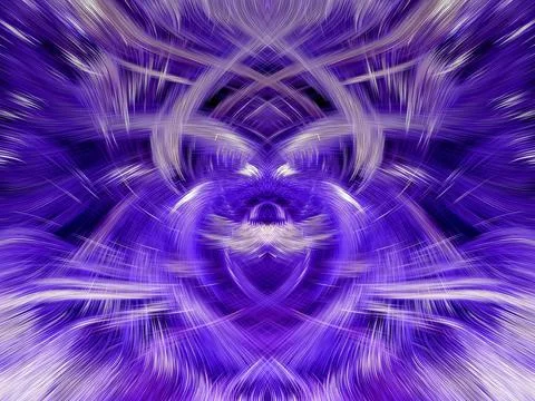 Design element for graphics Visionary surreal artworks Fractal Wall Art Des.. Illustrazione stock