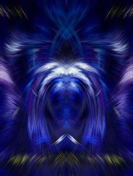 Design element for graphics Visionary surreal artworks Fractal Wall Art Des.. Stock Illustration