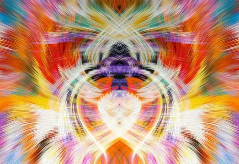 Design element for graphics Visionary surreal artworks Fractal Wall Art Des.. Stock Illustration