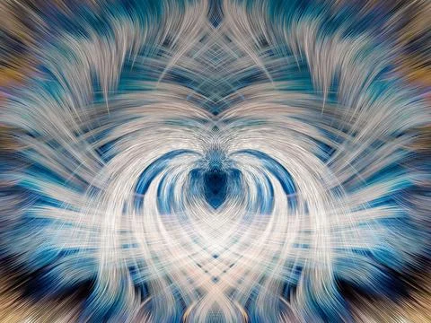 Design element for graphics Visionary surreal artworks Fractal Wall Art Des.. Stock Illustration