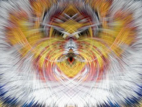 Design element for graphics Visionary surreal artworks Fractal Wall Art Des.. Illustrazione stock