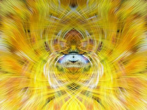 Design element for graphics Visionary surreal artworks Fractal Wall Art Des.. Stockillustratie