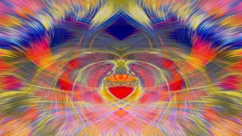 Design element for graphics Visionary surreal artworks Fractal Wall Art Des.. Stock Illustration