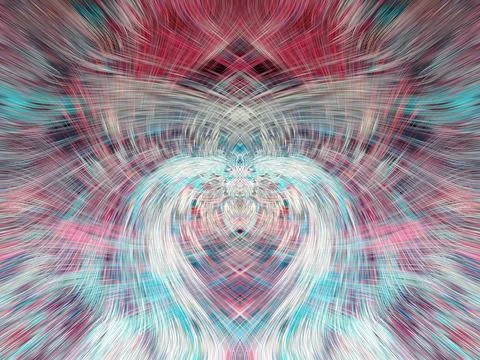 Design element for graphics Visionary surreal artworks Fractal Wall Art Des.. Stock Illustration
