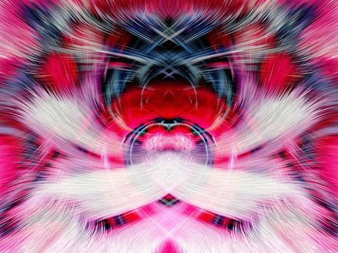 Design element for graphics Visionary surreal artworks Fractal Wall Art Des.. Stock Illustration