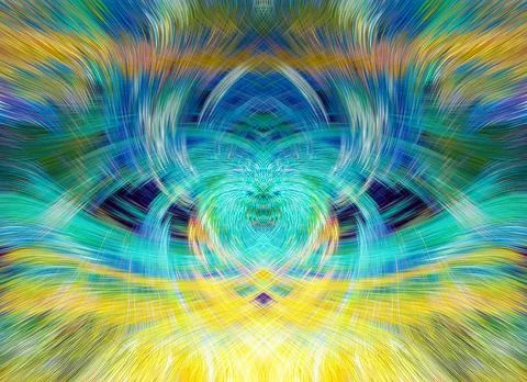 Design element for graphics Visionary surreal artworks Fractal Wall Art Des.. Stock Illustration