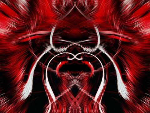 Design element for graphics Visionary surreal artworks Fractal Wall Art Des.. Stock Illustration