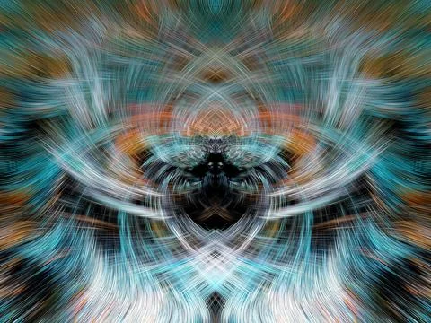 Design element for graphics Visionary surreal artworks Fractal Wall Art Des.. 스톡 일러스트
