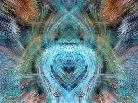 Design element for graphics Visionary surreal artworks Fractal Wall Art Des.. Stock Illustration