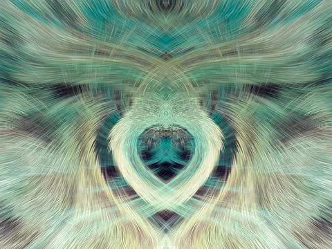 Design element for graphics Visionary surreal artworks Fractal Wall Art Des.. Stock Illustration