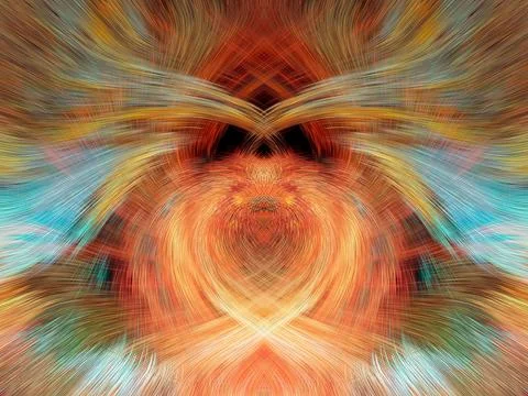 Design element for graphics Visionary surreal artworks Fractal Wall Art Des.. 스톡 일러스트