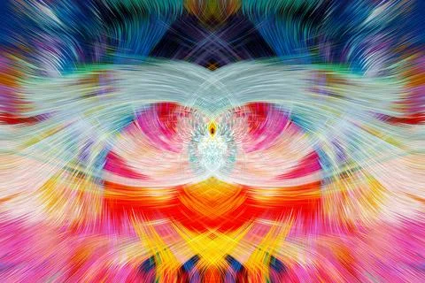 Design element for graphics Visionary surreal artworks Fractal Wall Art Des.. Stock Illustration