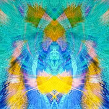 Design element for graphics Visionary surreal artworks Fractal Wall Art Des.. Stock Illustration