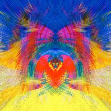 Design element for graphics Visionary surreal artworks Fractal Wall Art Des.. Illustrazione stock