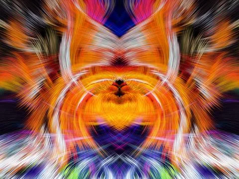 Design element for graphics Visionary surreal artworks Fractal Wall Art Des.. Ilustración de archivo