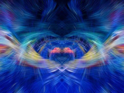 Design element for graphics Visionary surreal artworks Fractal Wall Art Des.. Stock Illustration