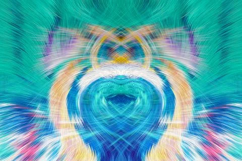 Design element for graphics Visionary surreal artworks Fractal Wall Art Des.. Stock Illustration
