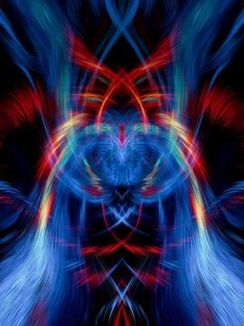 Design element for graphics Visionary surreal artworks Fractal Wall Art Des.. Ilustración de archivo