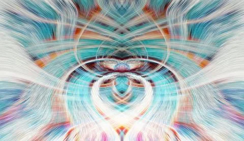 Design element for graphics Visionary surreal artworks Fractal Wall Art Des.. Illustrazione stock