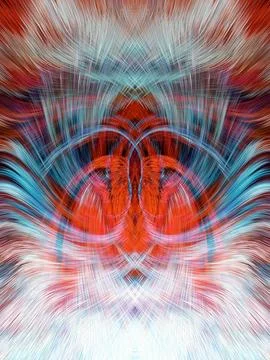 Design element for graphics Visionary surreal artworks Fractal Wall Art Des.. Stock Illustration