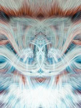 Design element for graphics Visionary surreal artworks Fractal Wall Art Des.. Stock Illustration