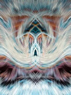 Design element for graphics Visionary surreal artworks Fractal Wall Art Des.. 스톡 일러스트