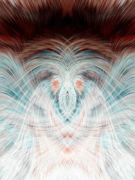 Design element for graphics Visionary surreal artworks Fractal Wall Art Des.. Illustrazione stock