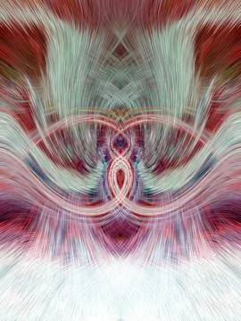 Design element for graphics Visionary surreal artworks Fractal Wall Art Des.. Stockillustratie