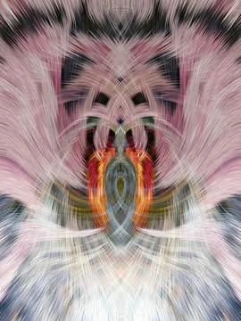Design element for graphics Visionary surreal artworks Fractal Wall Art Des.. Stock Illustration