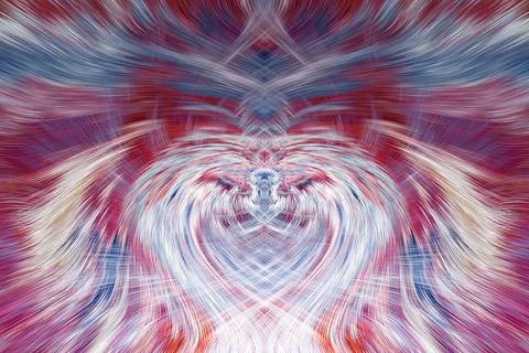 Design element for graphics Visionary surreal artworks Fractal Wall Art Des.. Illustrazione stock