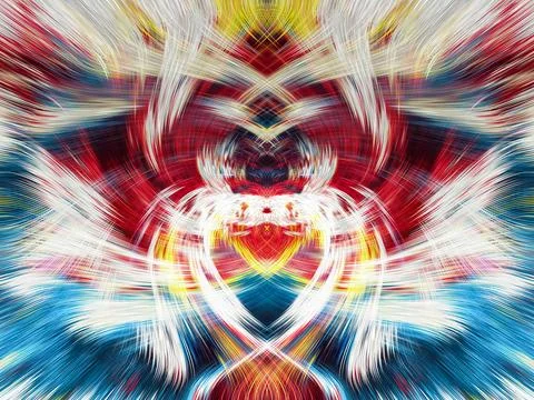 Design element for graphics Visionary surreal artworks Fractal Wall Art Des.. Stock Illustration