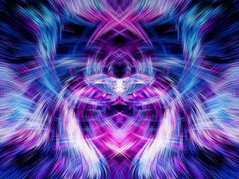 Design element for graphics Visionary surreal artworks Fractal Wall Art Des.. Illustrazione stock